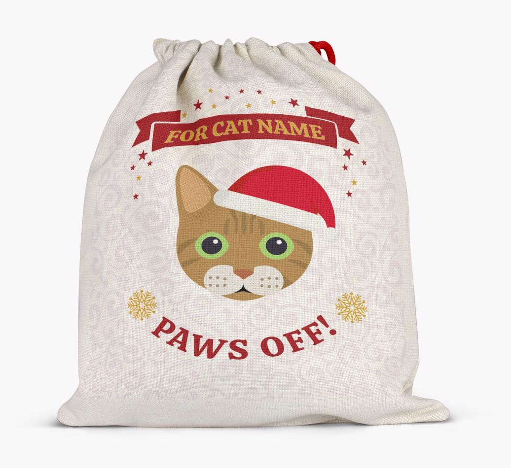 'Paws Off' - Personalised {breedFullName} Santa Sack