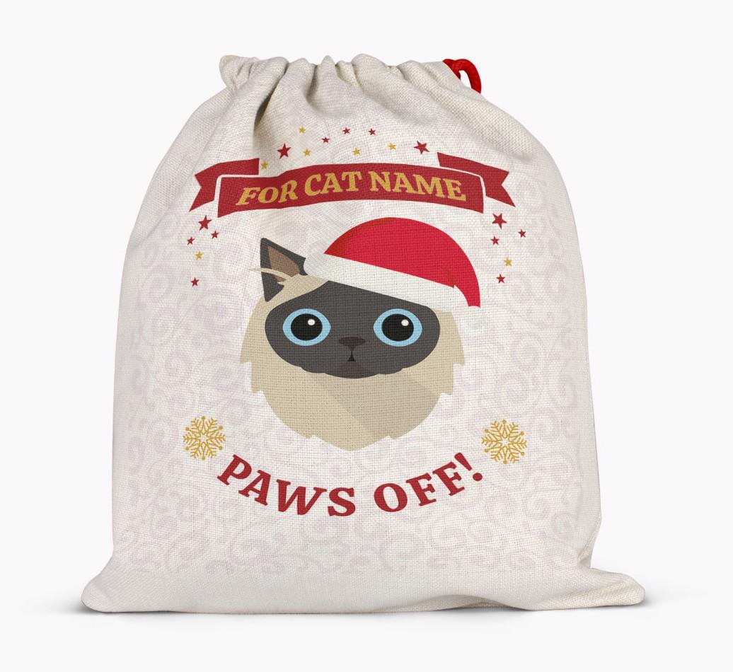 'Paws Off' - Personalised {breedFullName} Santa Sack