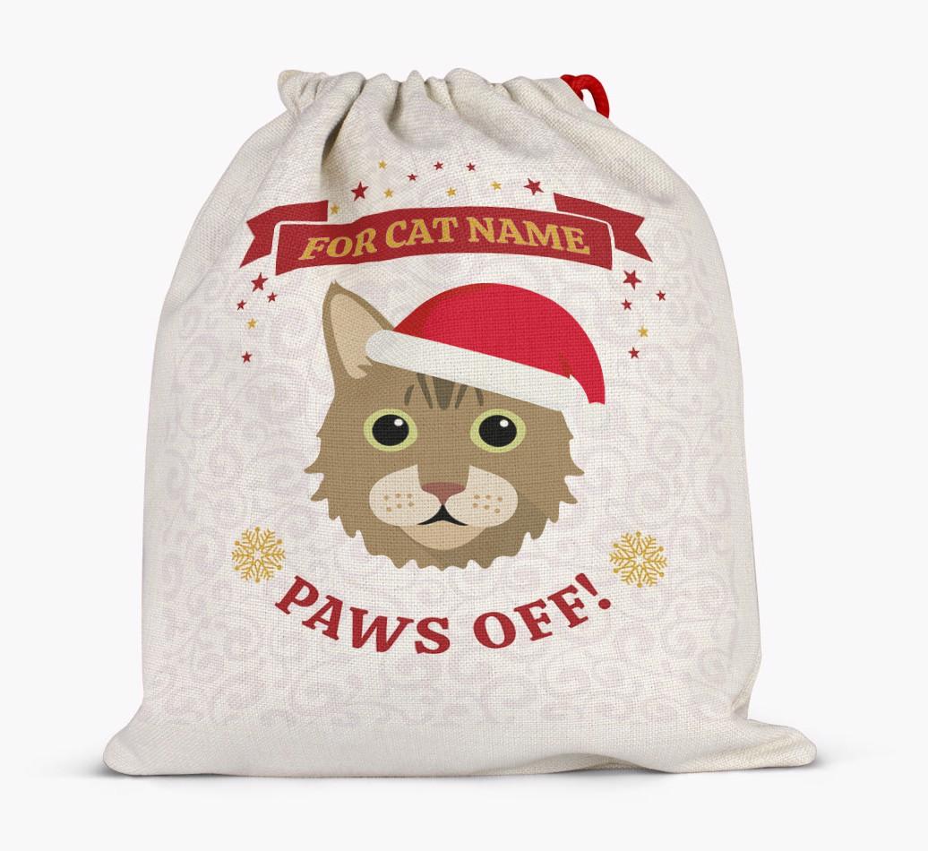 'Paws Off' - Personalised {breedFullName} Santa Sack