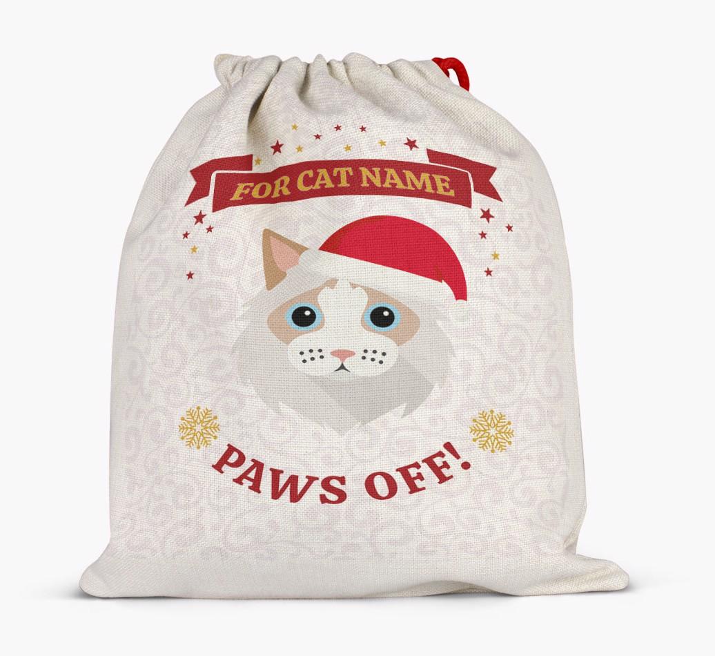 'Paws Off' - Personalised {breedFullName} Santa Sack