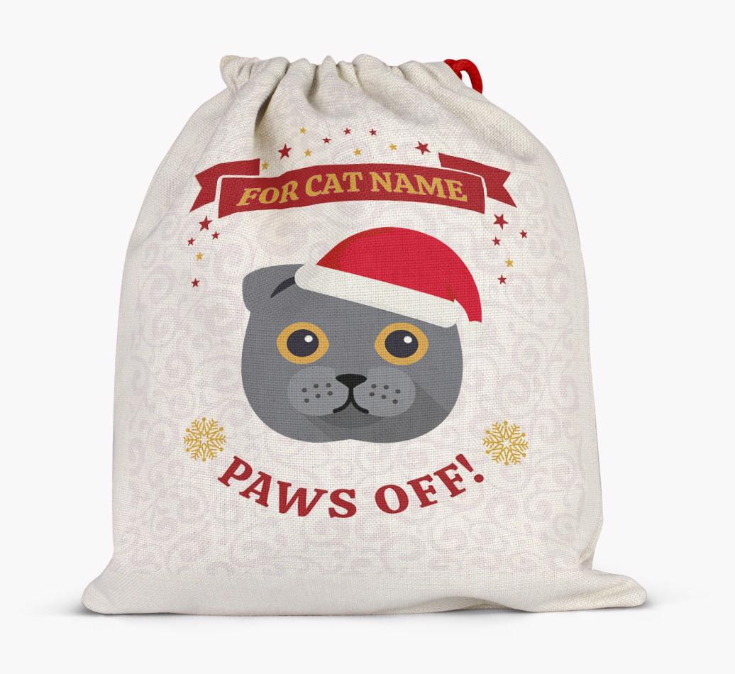 'Paws Off' - Personalised {breedFullName} Santa Sack