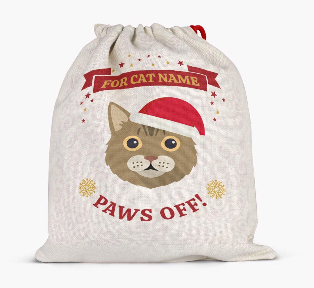 'Paws Off' - Personalised {breedFullName} Santa Sack