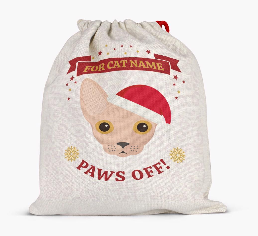 'Paws Off' - Personalised {breedFullName} Santa Sack