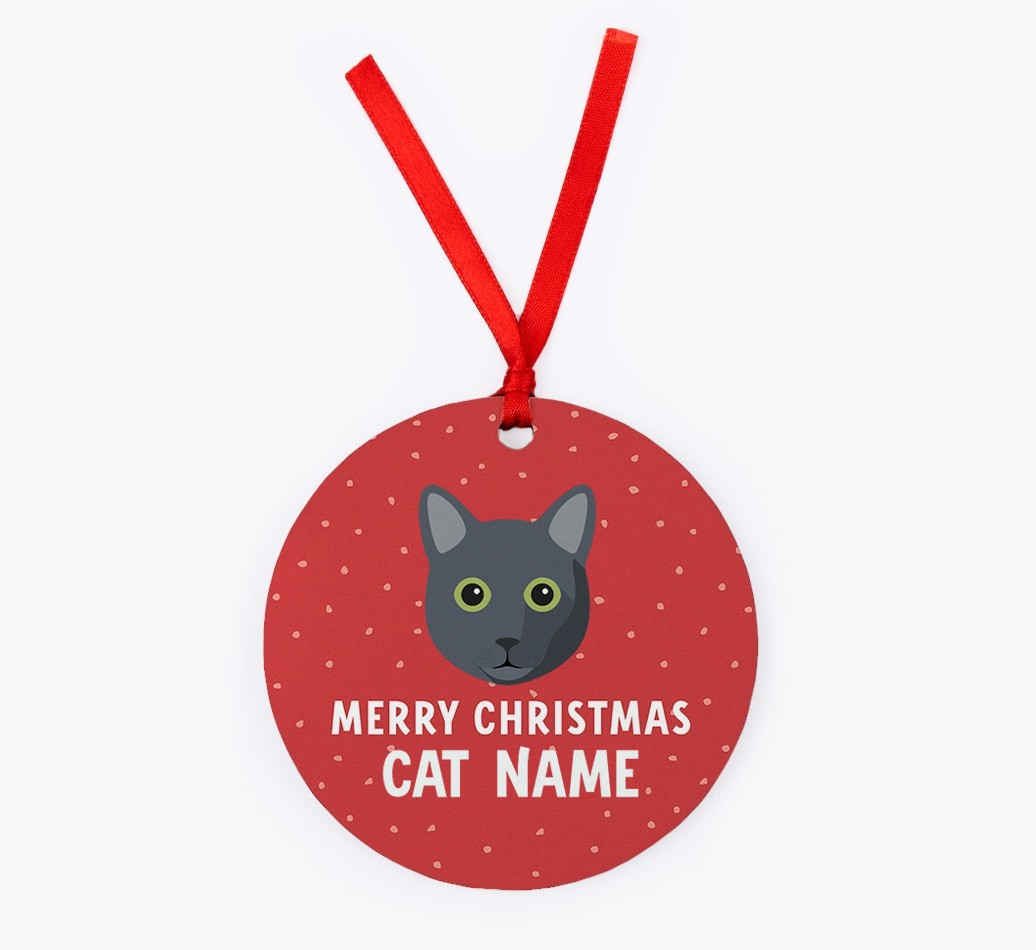 Meowy Christmas: Personalized {breedCommonName} Christmas Decoration