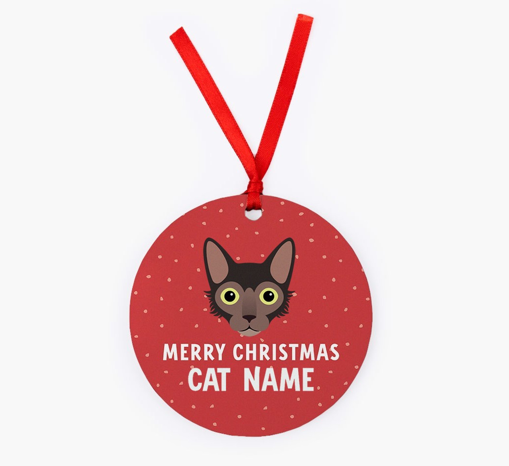 Meowy Christmas: Personalised {breedCommonName} Christmas Decoration