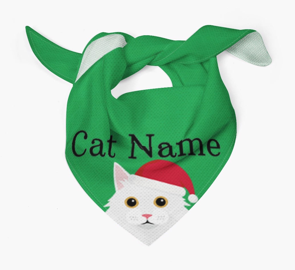 'Peeking' Christmas Icon - Personalised {breedFullName} Bandana