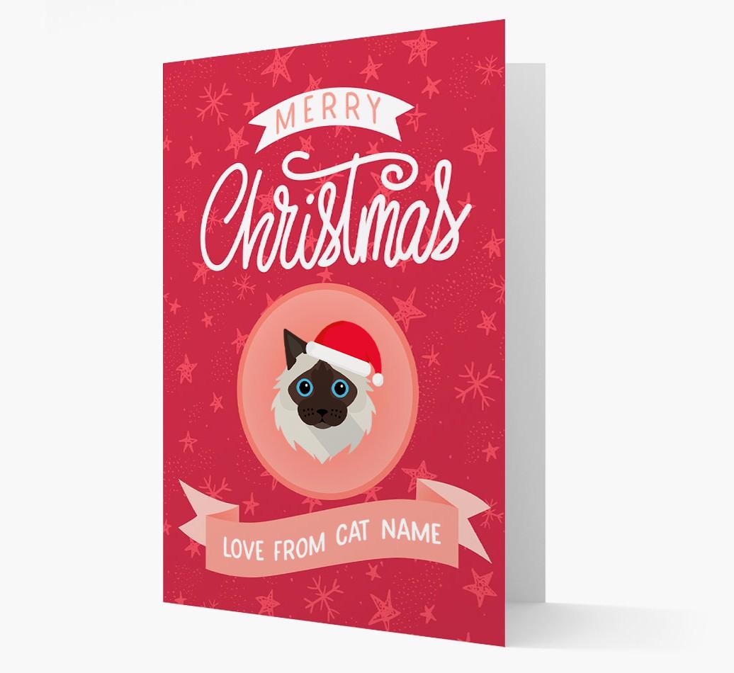 Merry Christmas: Personalized {breedCommonName} Card
