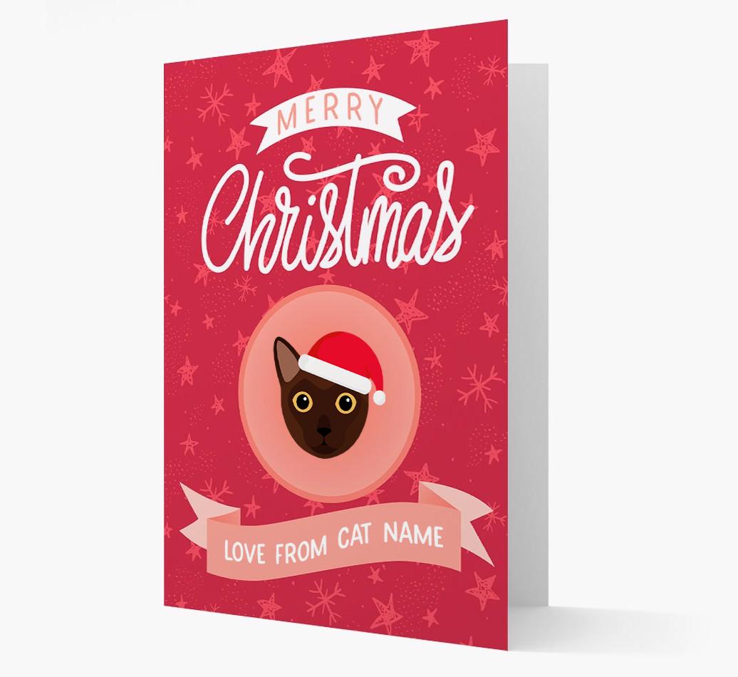 Merry Christmas: Personalised {breedCommonName} Card