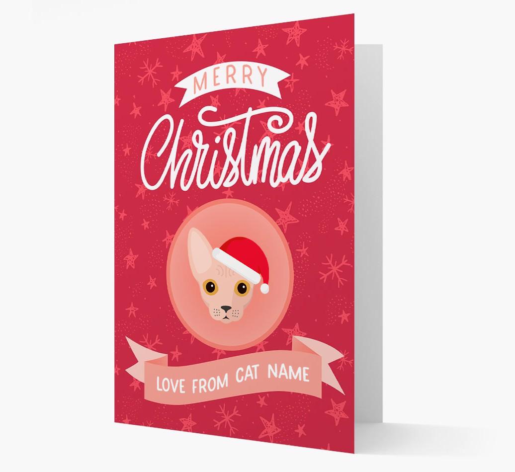 Merry Christmas: Personalised {breedCommonName} Card