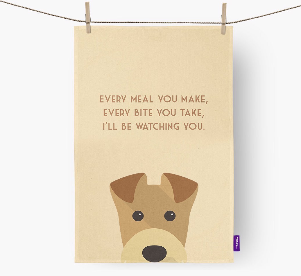 'I'll be watching you' Tea Towel