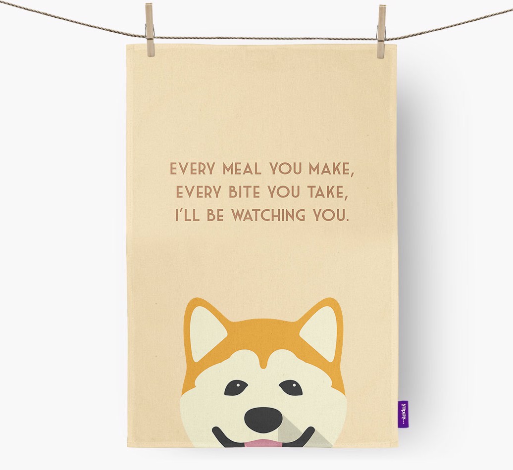 'I'll be watching you' Tea Towel
