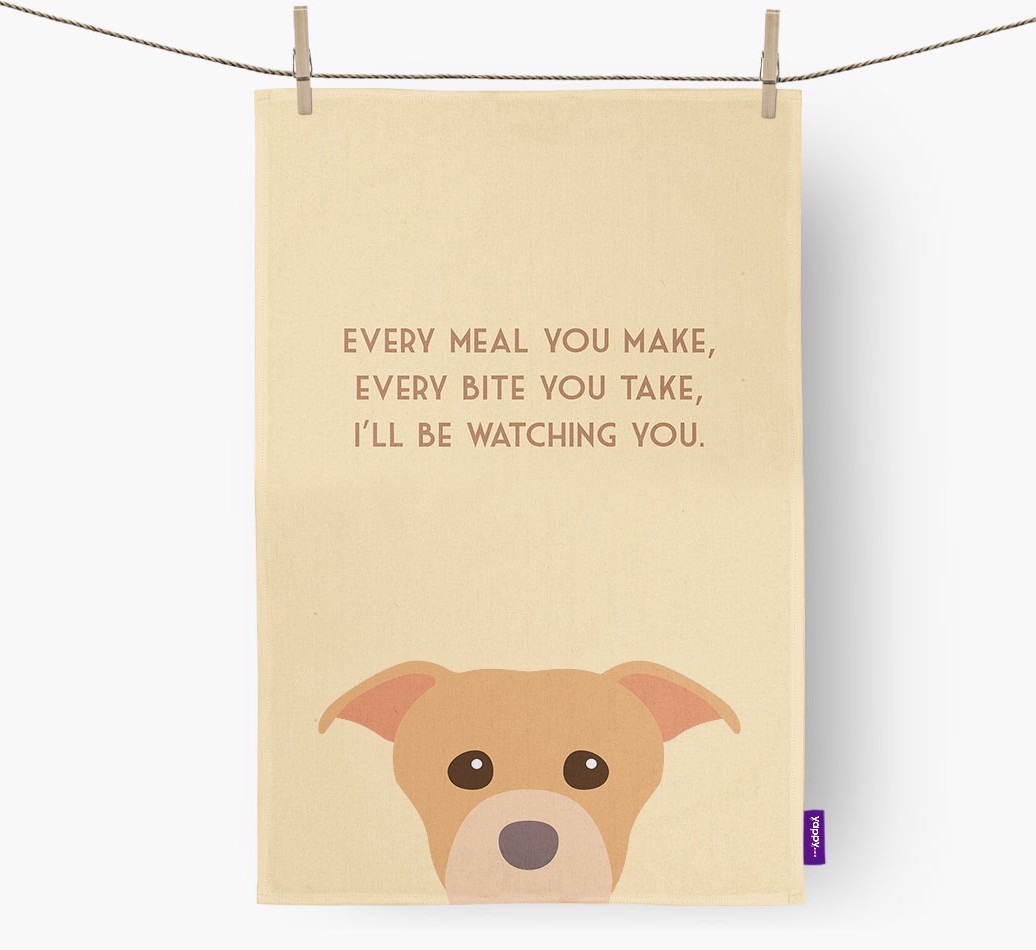 'I'll be watching you' Tea Towel