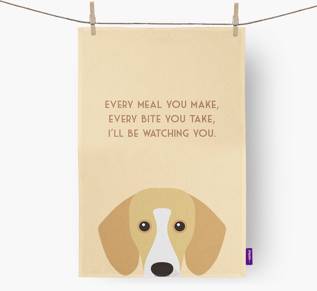 'I'll be watching you' Tea Towel