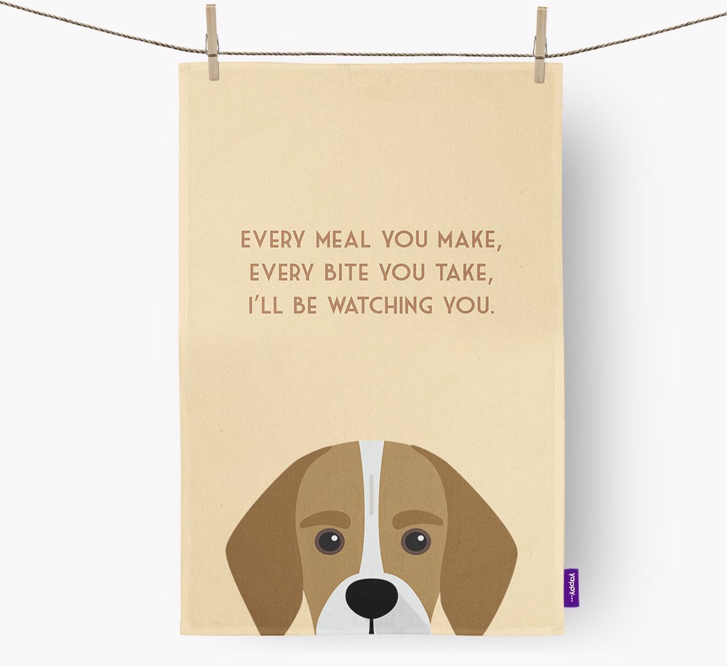 'I'll be watching you' Tea Towel