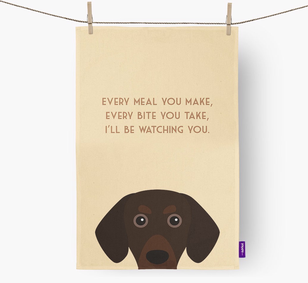 'I'll be watching you' Tea Towel