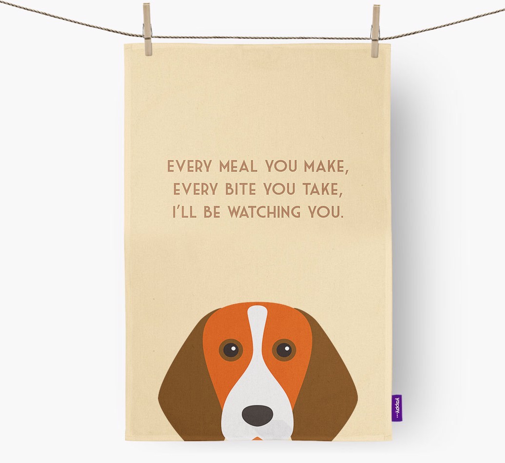 'I'll be watching you' Tea Towel