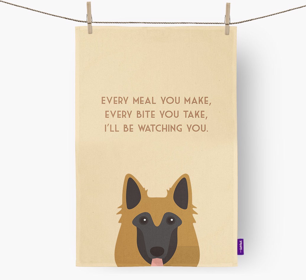 'I'll be watching you' Tea Towel
