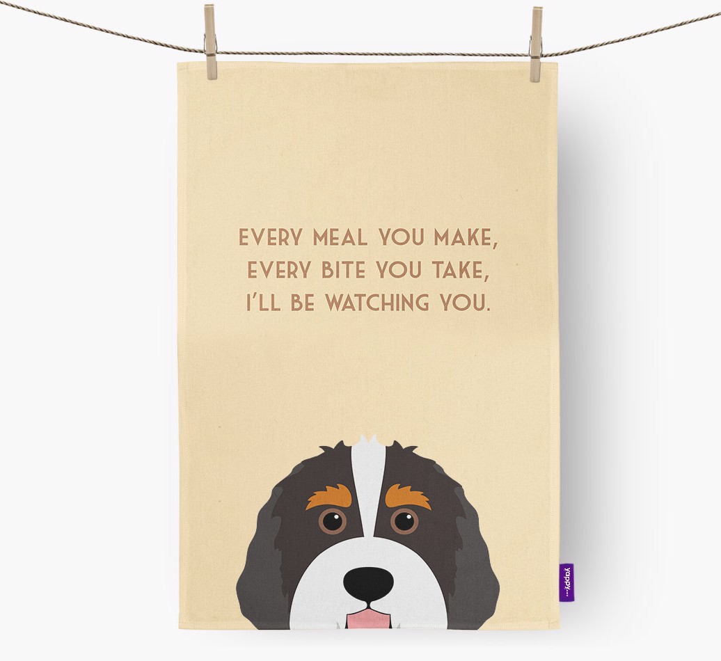 'I'll be watching you' Tea Towel