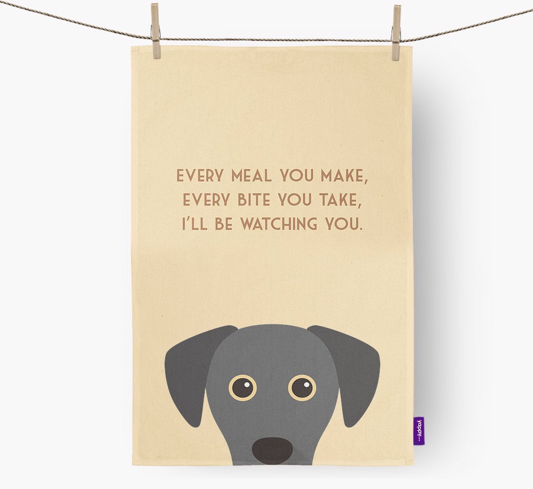 'I'll be watching you' Tea Towel
