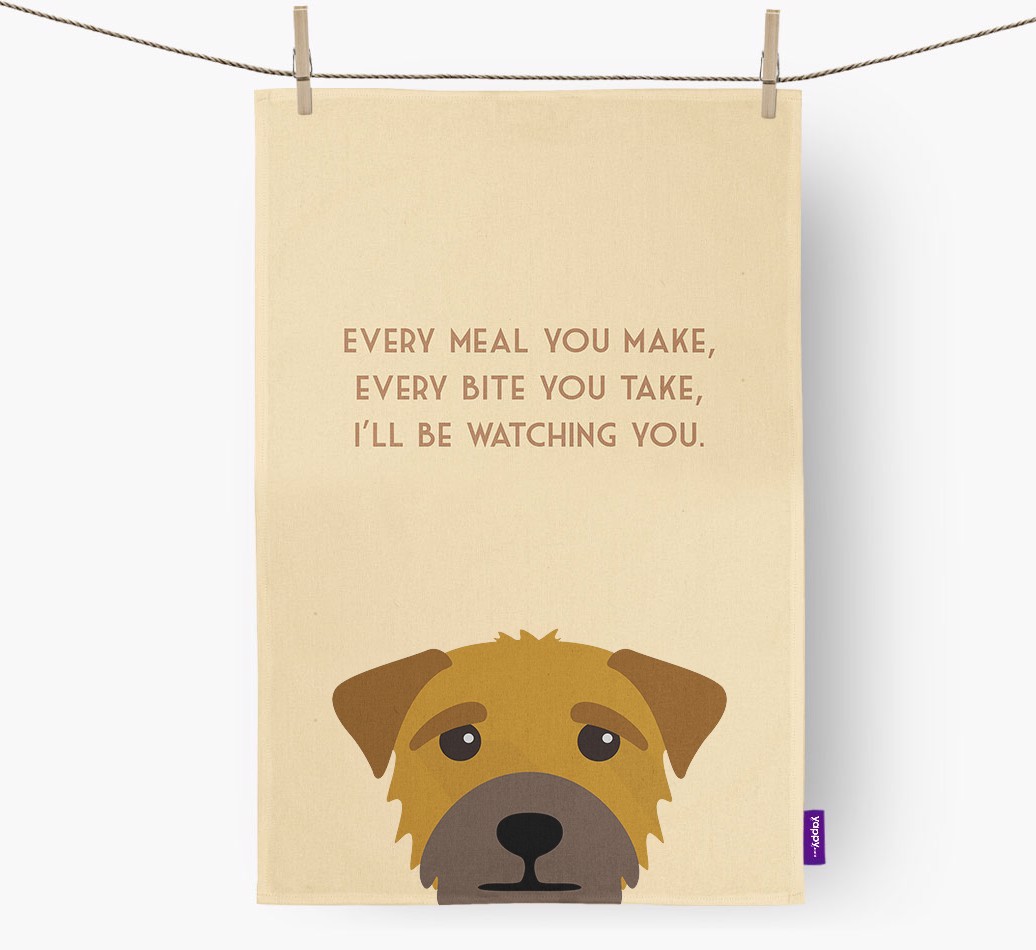 'I'll be watching you' Tea Towel