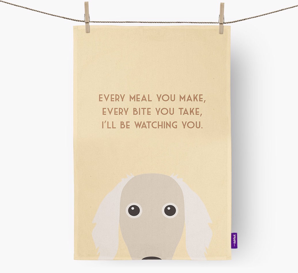 'I'll be watching you' Tea Towel