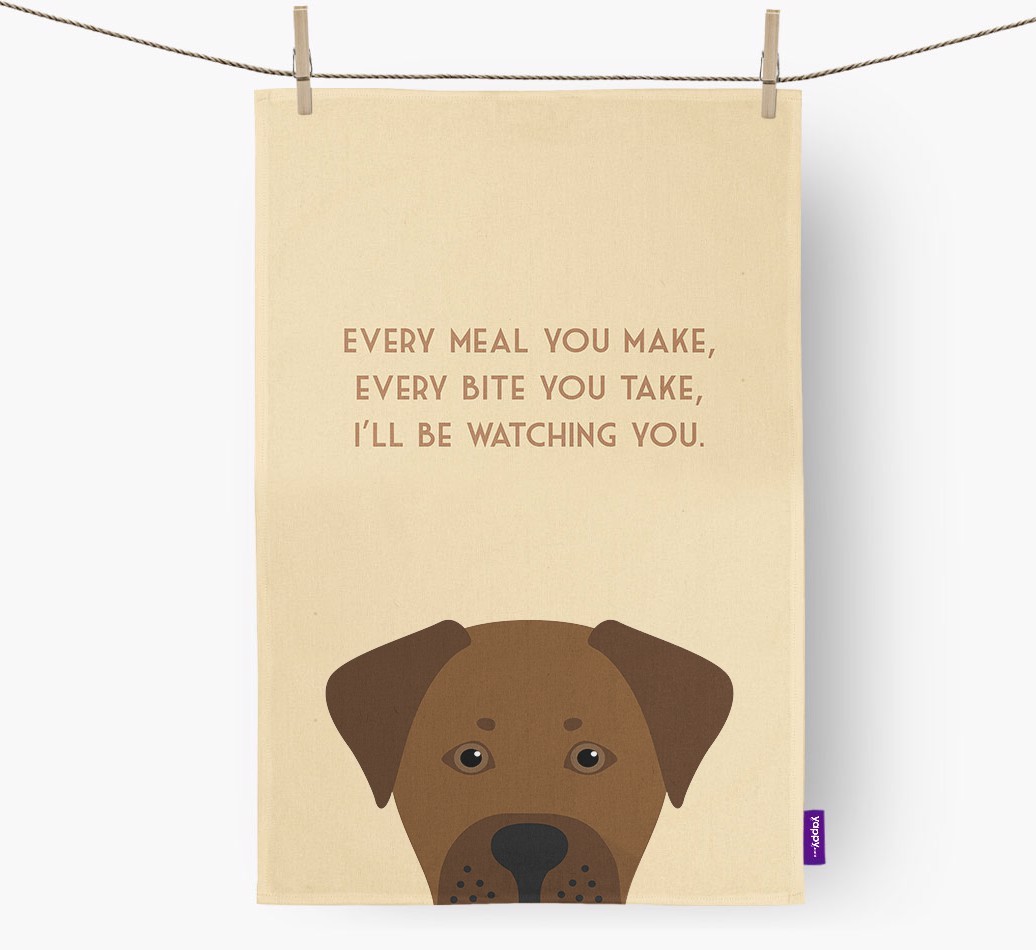 'I'll be watching you' Tea Towel