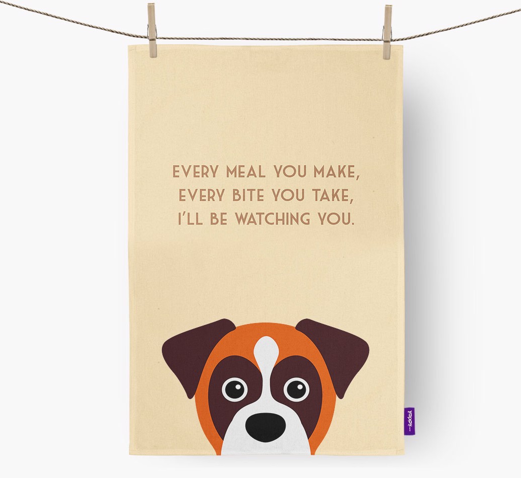 'I'll be watching you' Tea Towel