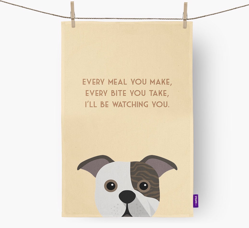 'I'll be watching you' Tea Towel