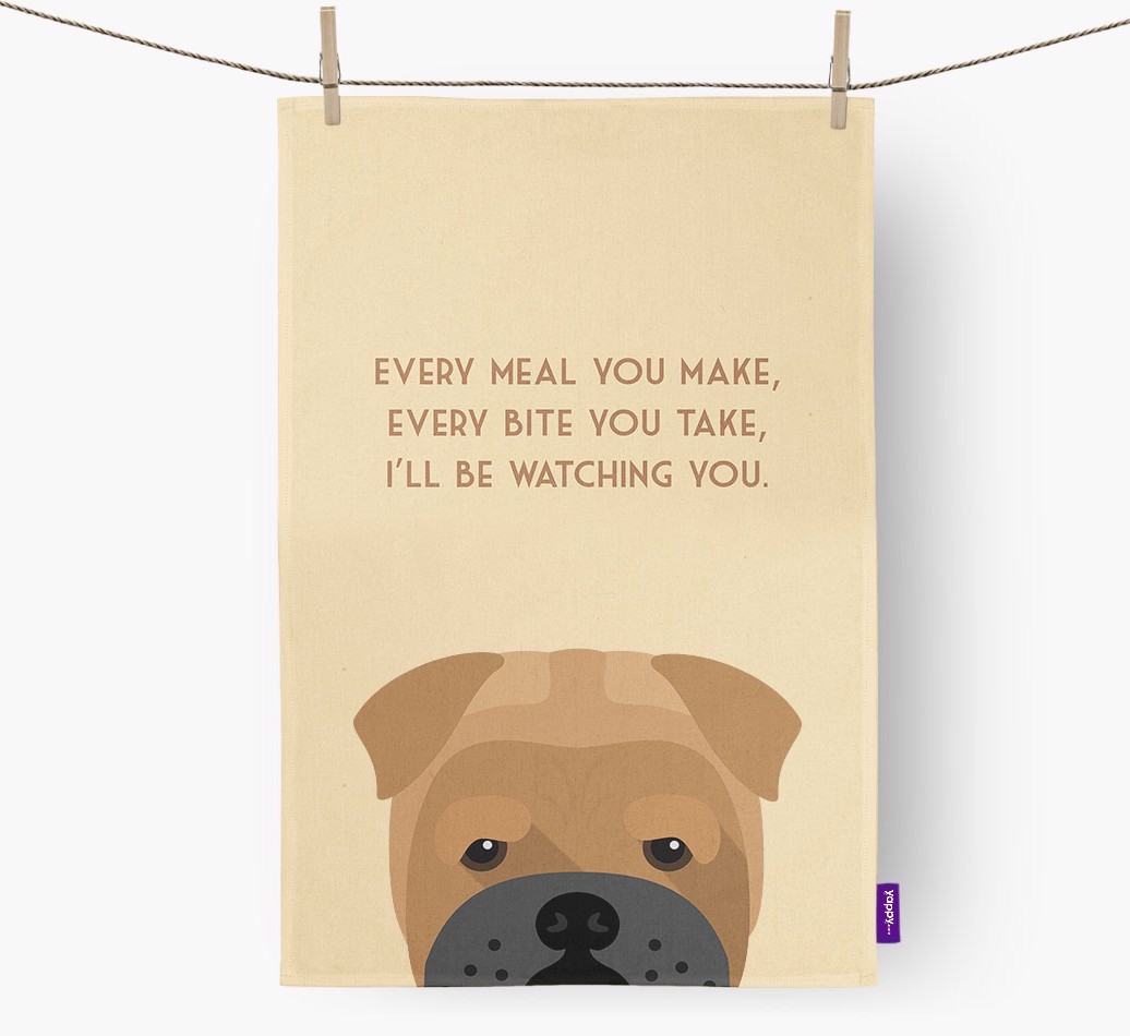 'I'll be watching you' Dish Towel