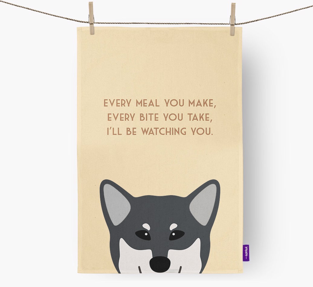 'I'll be watching you' Tea Towel