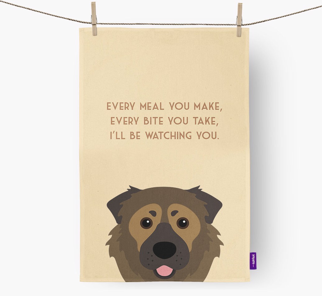 'I'll be watching you' Tea Towel