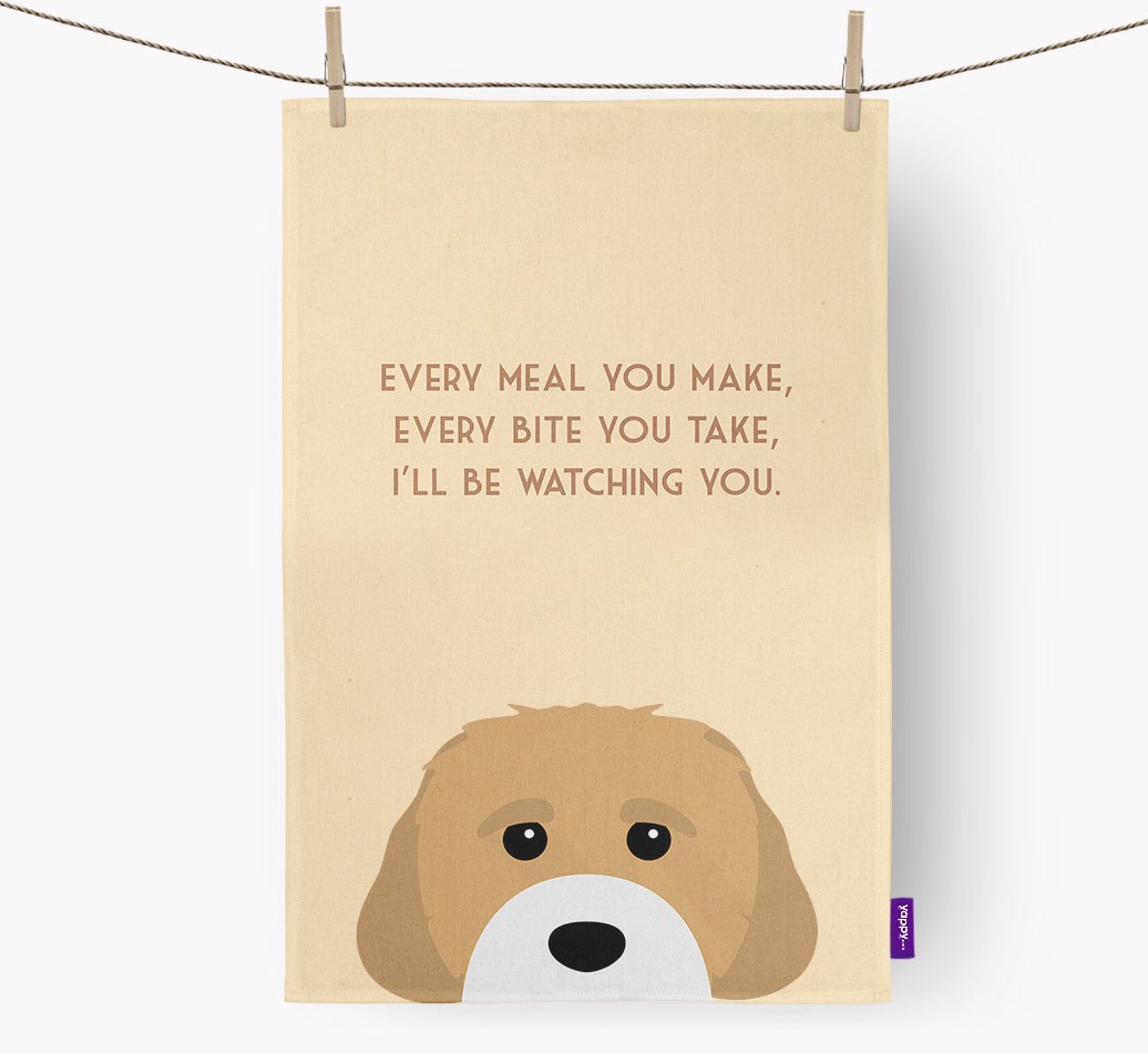 'I'll be watching you' Tea Towel