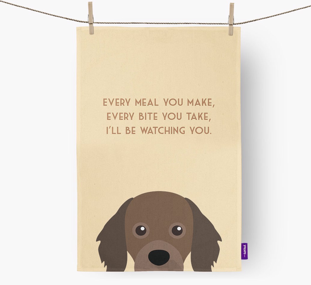 'I'll be watching you' Tea Towel
