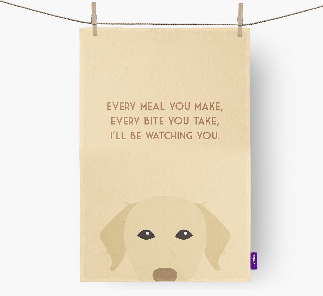 'I'll be watching you' Tea Towel