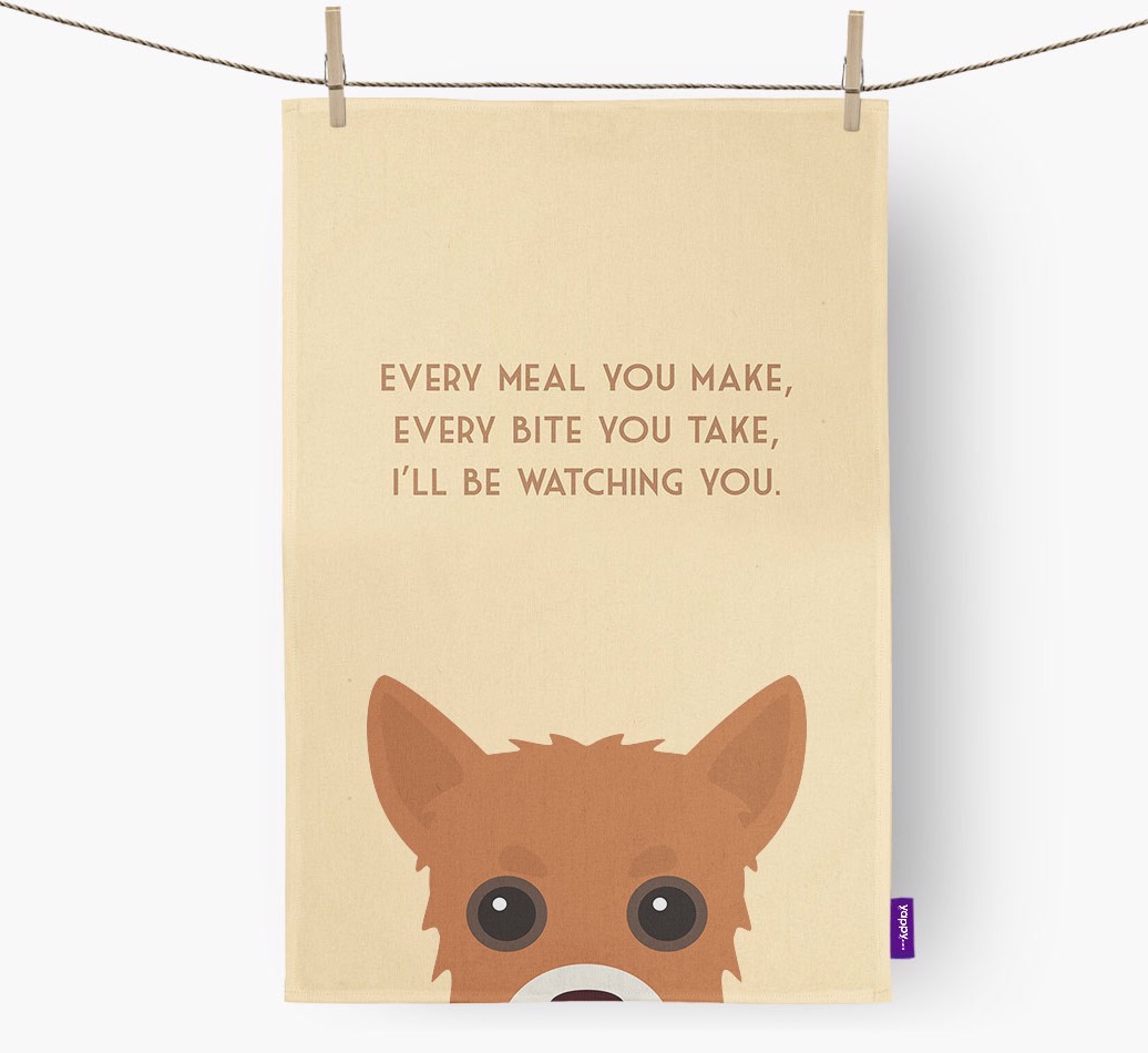 'I'll be watching you' Tea Towel