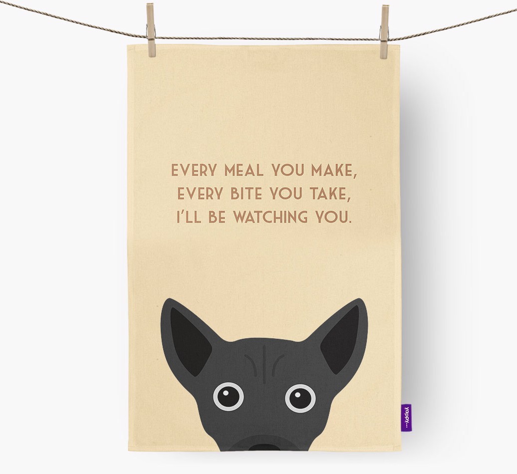 'I'll be watching you' Tea Towel