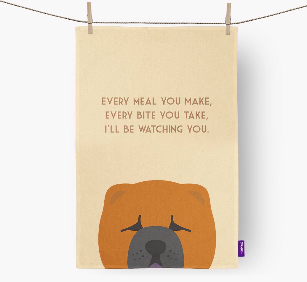 'I'll be watching you' Tea Towel