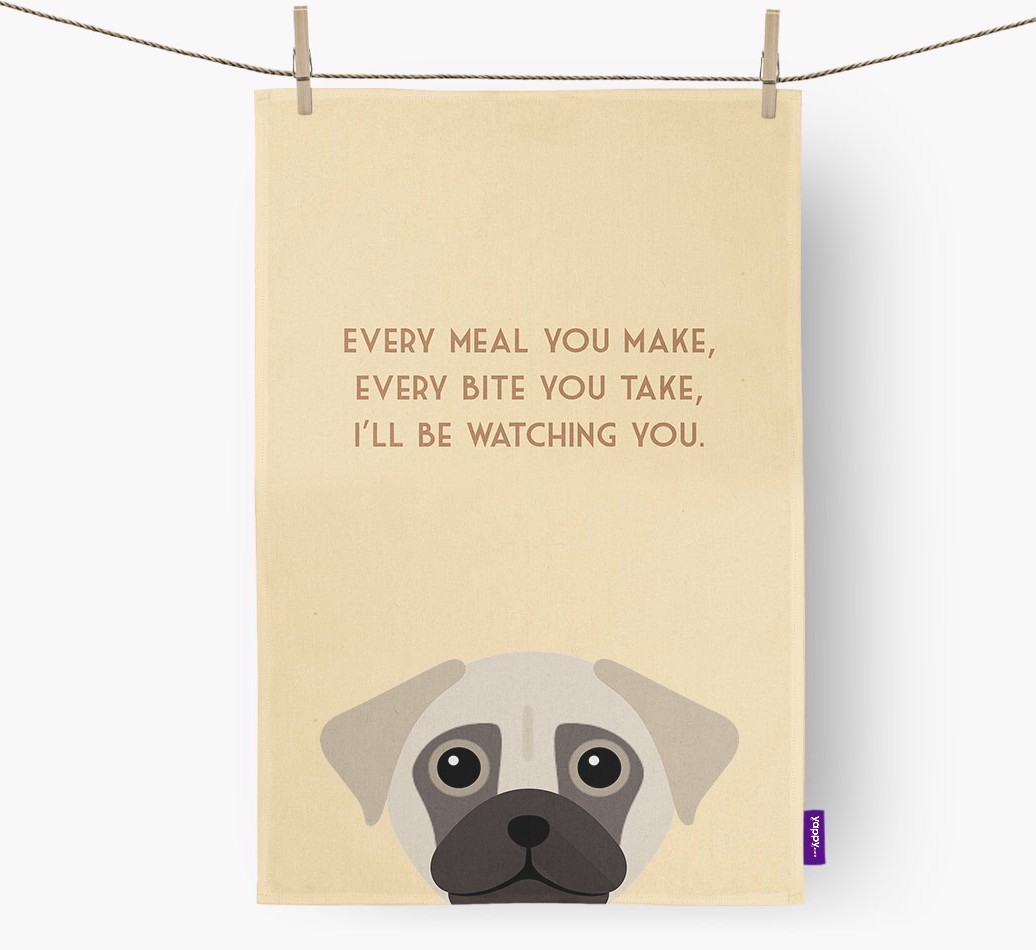 'I'll be watching you' Tea Towel