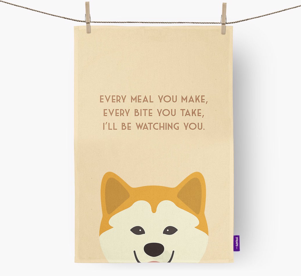 'I'll be watching you' Tea Towel