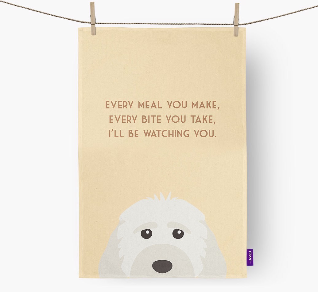 'I'll be watching you' Tea Towel