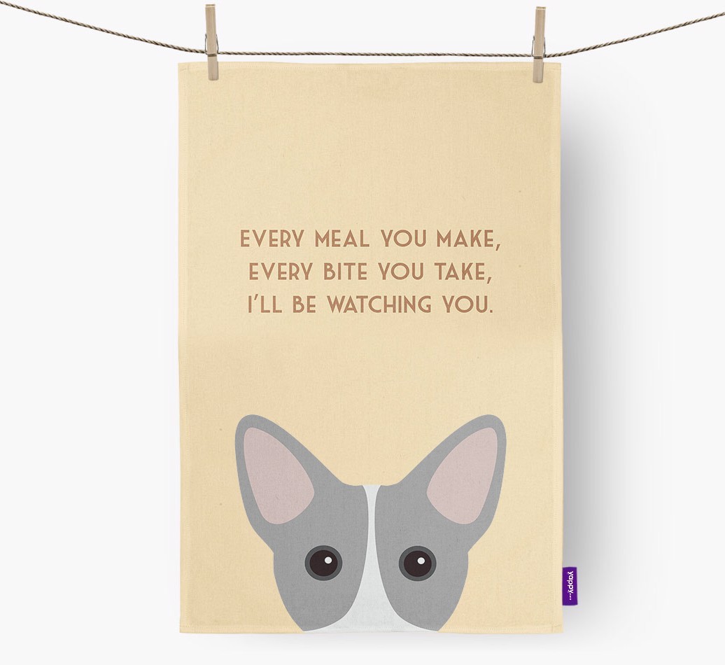 'I'll be watching you' Tea Towel