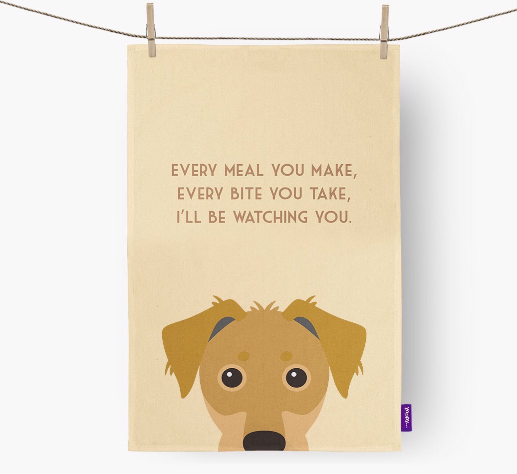 'I'll be watching you' Tea Towel