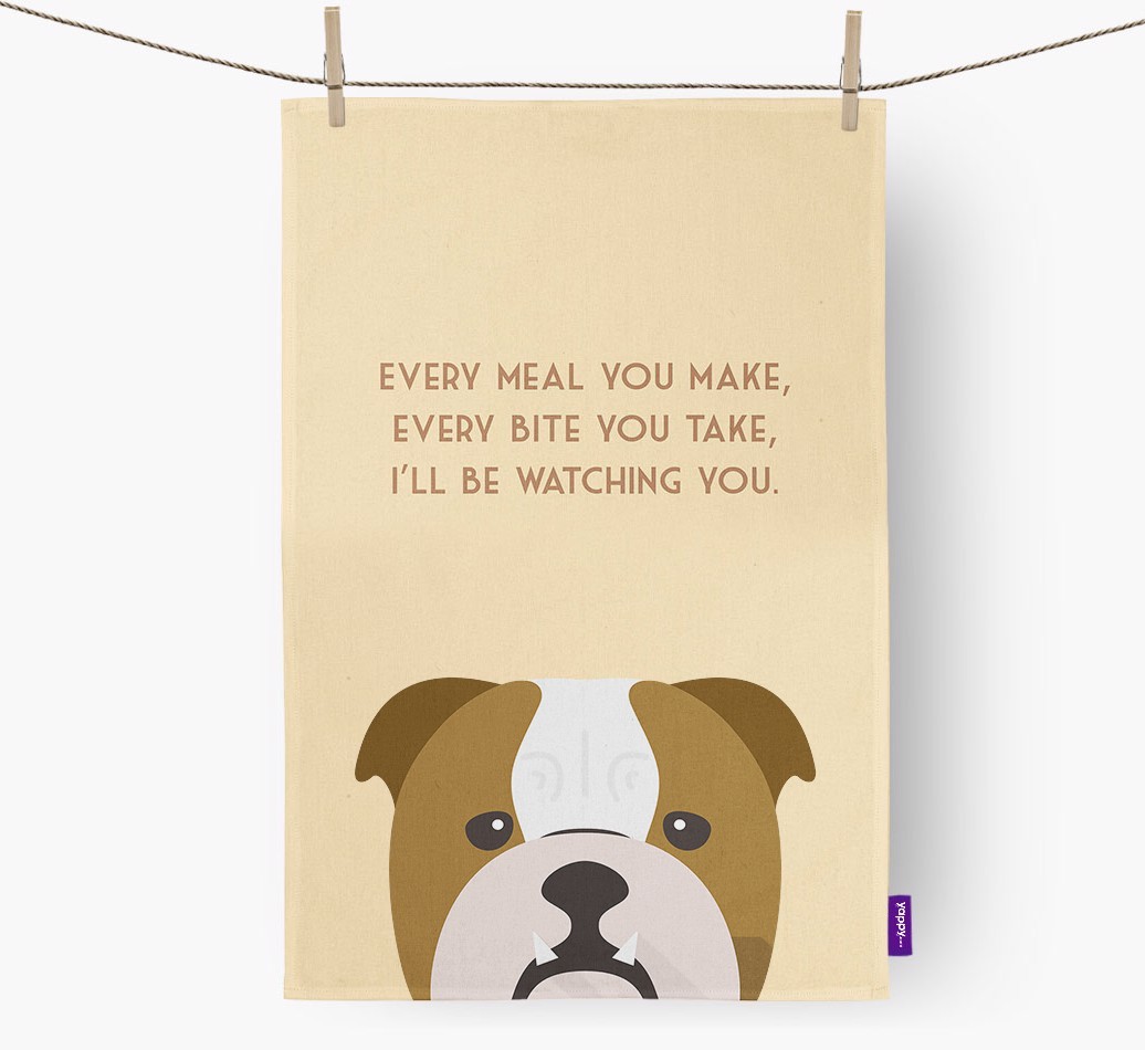 'I'll be watching you' Tea Towel