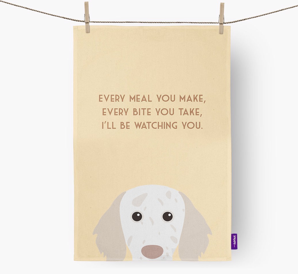 'I'll be watching you' Tea Towel
