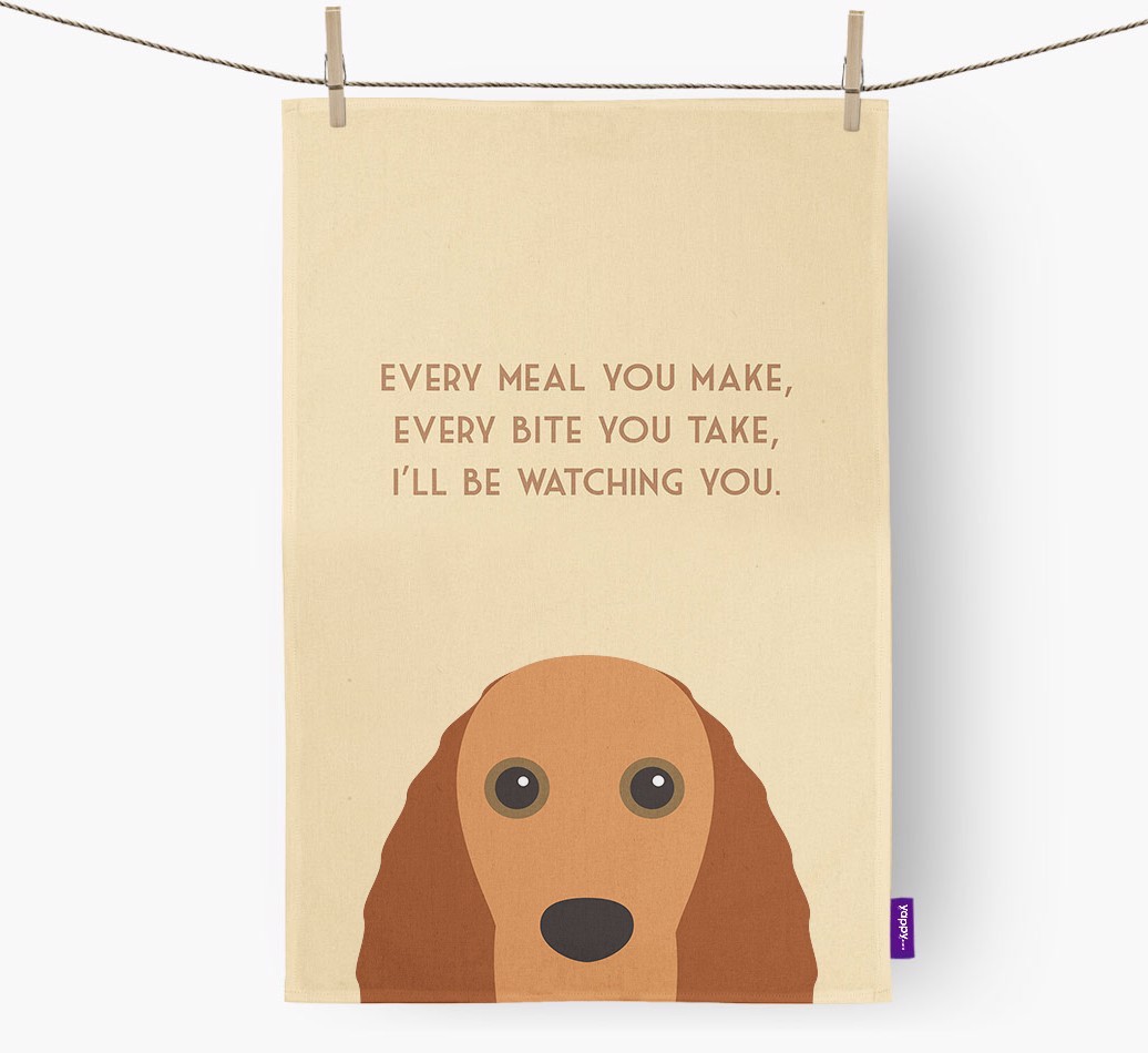 'I'll be watching you' Tea Towel