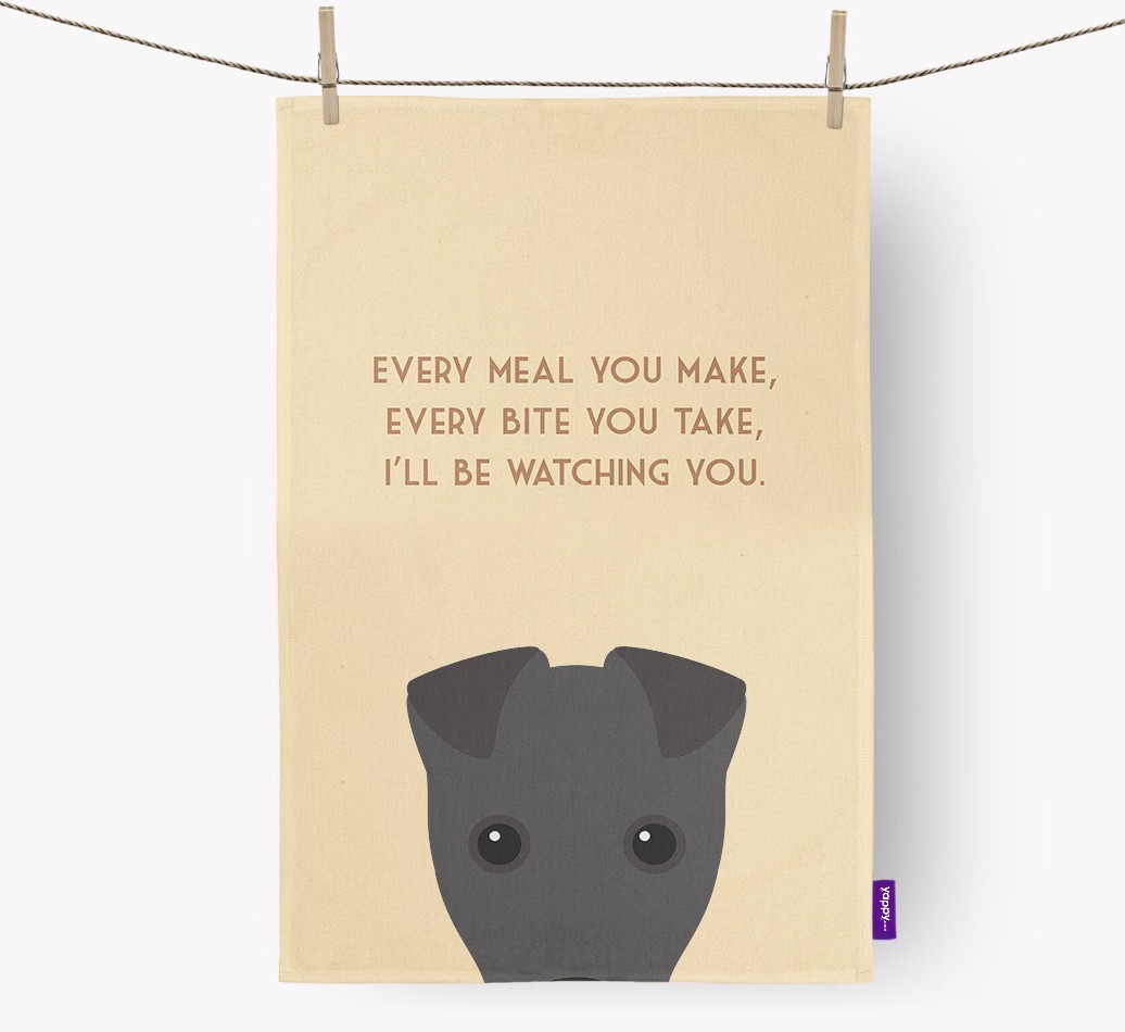 'I'll be watching you' Tea Towel