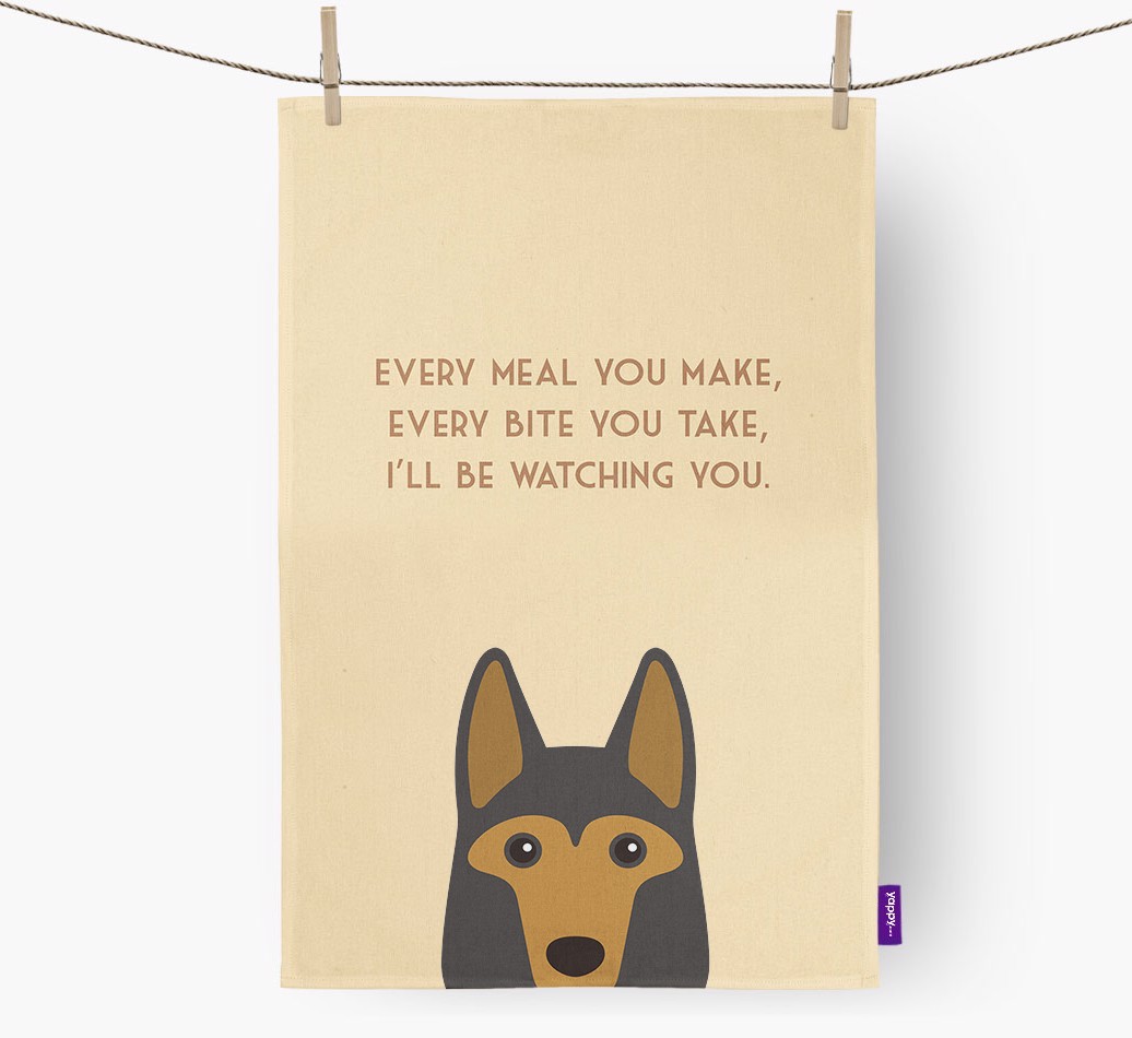 'I'll be watching you' Tea Towel