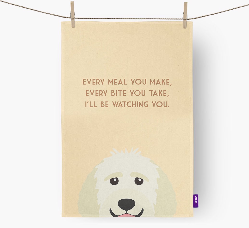 'I'll be watching you' Tea Towel
