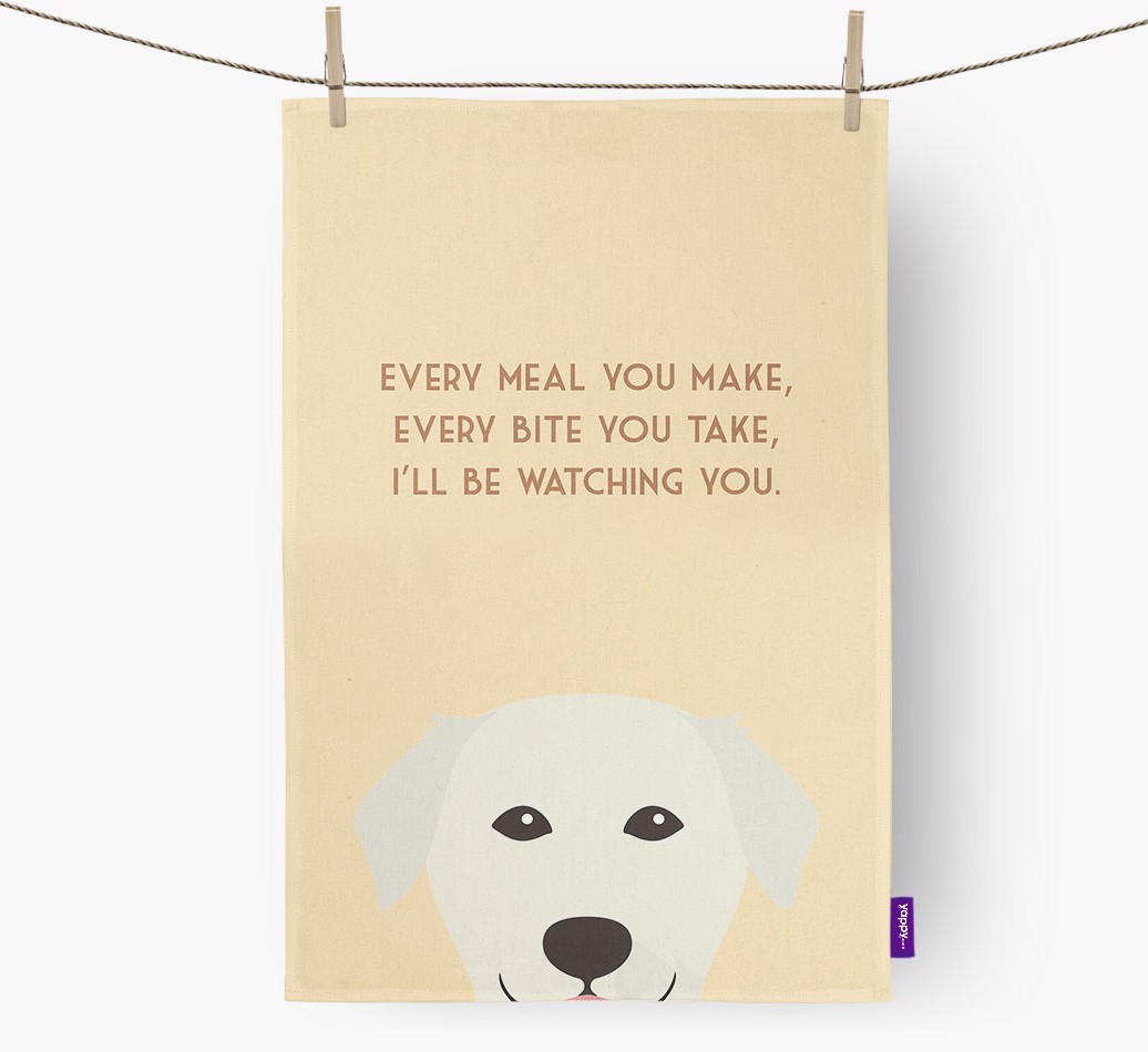 'I'll be watching you' Tea Towel