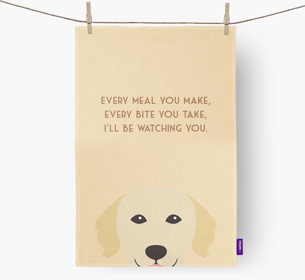 'I'll be watching you' Dish Towel